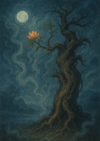 Xieyi・The Rootless Tree:24 Chapters-Chapter 2#558– Daoist-inspired Xieyi painting artwork