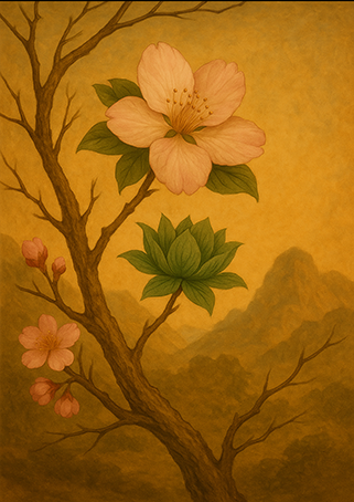 Xieyi・The Rootless Tree:24 Chapters-Chapter 3#321– Daoist-inspired Xieyi painting artwork