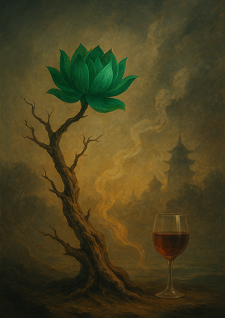 Xieyi・The Rootless Tree:24 Chapters-Chapter 3#370– Daoist-inspired Xieyi painting artwork