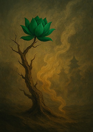 Xieyi・The Rootless Tree:24 Chapters-Chapter 3#385– Daoist-inspired Xieyi painting artwork