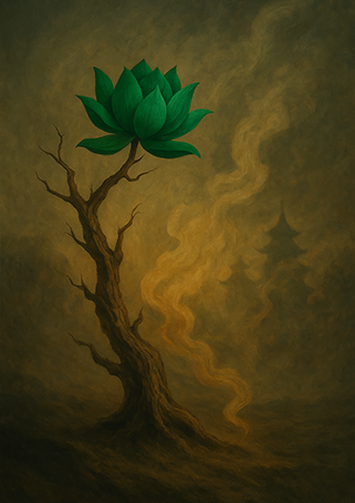 Xieyi・The Rootless Tree:24 Chapters-Chapter 3#385– Daoist-inspired Xieyi painting artwork