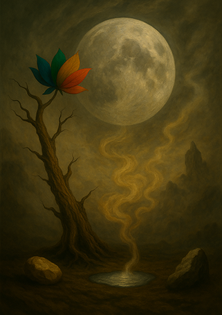 Xieyi・The Rootless Tree:24 Chapters-Chapter 5#497– Daoist-inspired Xieyi painting artwork