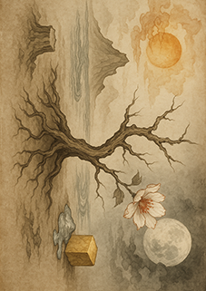 Xieyi・The Rootless Tree:24 Chapters-Chapter 5#568– Daoist-inspired Xieyi painting artwork