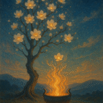 写意画・無根樹24章-第９章#312– 道(タオ）の哲理詩に基づく写意画アート作品