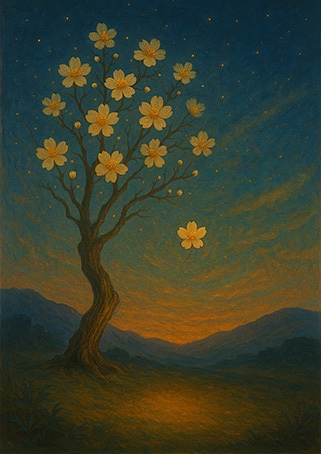 Xieyi・The Rootless Tree:24 Chapters-Chapter 9#379– Daoist-inspired Xieyi painting artwork