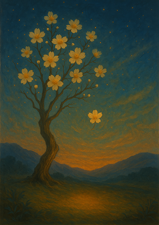 Xieyi・The Rootless Tree:24 Chapters-Chapter 9#379– Daoist-inspired Xieyi painting artwork