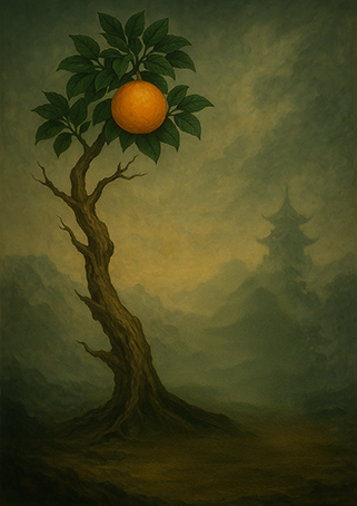 Xieyi・The Rootless Tree:24 Chapters-Chapter 10#384– Daoist-inspired Xieyi painting artwork
