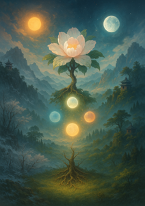 Xieyi・The Rootless Tree:24 Chapters-Chapter 11#393– Daoist-inspired Xieyi painting artwork