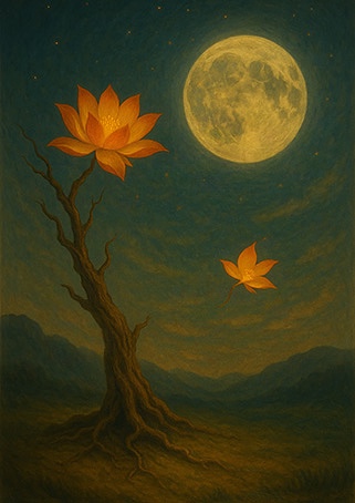 Xieyi・The Rootless Tree:24 Chapters-Chapter 12#346– Daoist-inspired Xieyi painting artwork