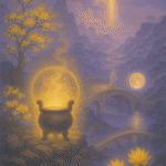 写意画・無根樹24章-第14章#300– 道(タオ）の哲理詩に基づく写意画アート作品