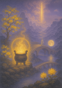 Xieyi・The Rootless Tree:24 Chapters-Chapter 14#300– Daoist-inspired Xieyi painting artwork