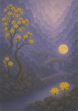 Xieyi・The Rootless Tree:24 Chapters-Chapter 14#450– Daoist-inspired Xieyi painting artwork