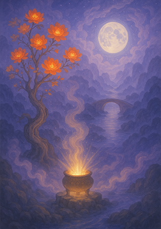 Xieyi・The Rootless Tree:24 Chapters-Chapter 15#348– Daoist-inspired Xieyi painting artwork