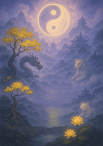 Xieyi・The Rootless Tree:24 Chapters-Chapter 16#317– Daoist-inspired Xieyi painting artwork