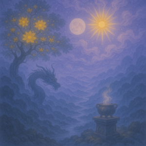 Xieyi・The Rootless Tree:24 Chapters-Chapter 16#531– Daoist-inspired Xieyi painting artwork