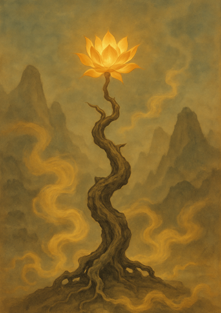 Xieyi・The Rootless Tree:24 Chapters-Chapter 16#557– Daoist-inspired Xieyi painting artwork