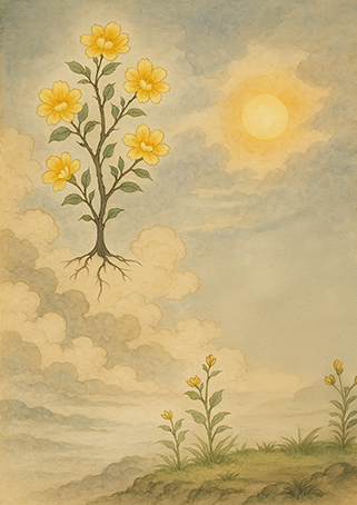 Xieyi・The Rootless Tree:24 Chapters-Appendix II#287– Daoist-inspired Xieyi painting artwork