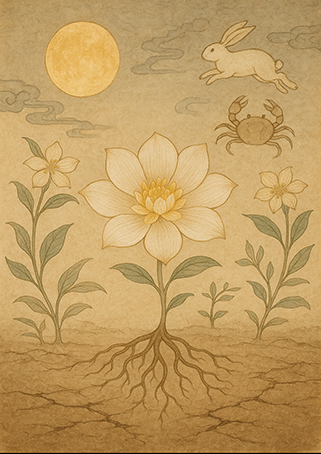 Xieyi・The Rootless Tree:24 Chapters-Appendix III#494– Daoist-inspired Xieyi painting artwork