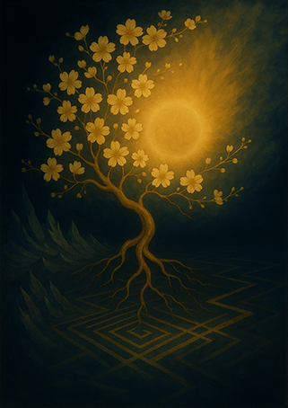 Xieyi・The Rootless Tree:24 Chapters-Appendix IV#338– Daoist-inspired Xieyi painting artwork