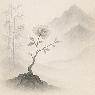 Xieyi・The Rootless Tree:100 Verses-Verse 1#529– Daoist-inspired Xieyi painting artwork