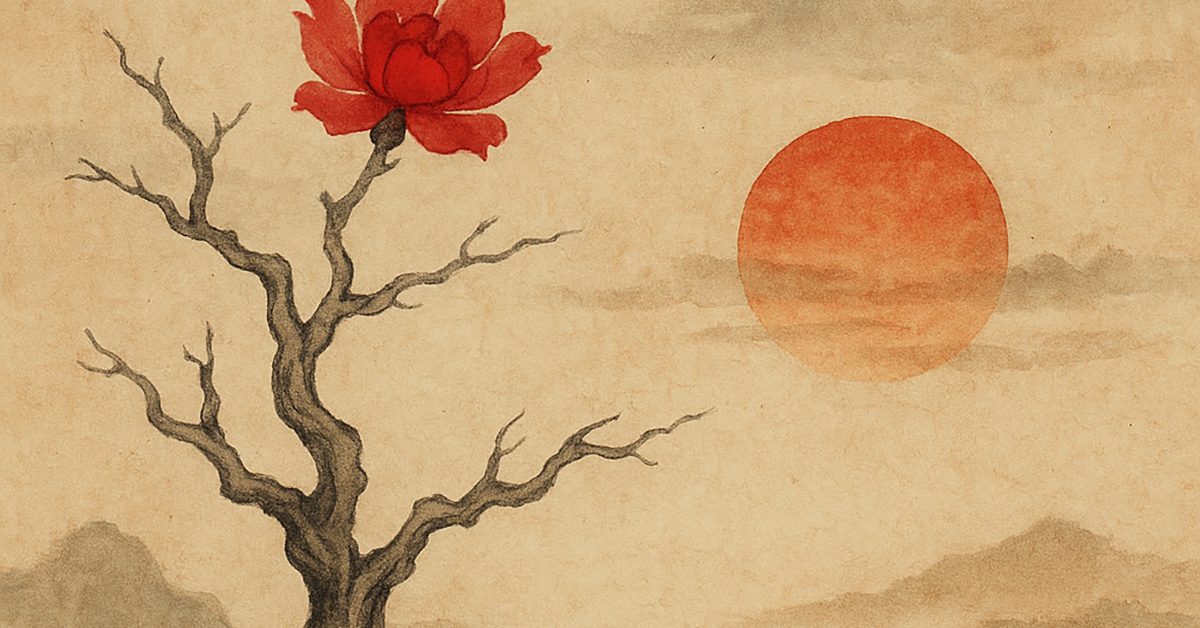 Rootless_Tree_100Verses#3・Enlarged image of the painting