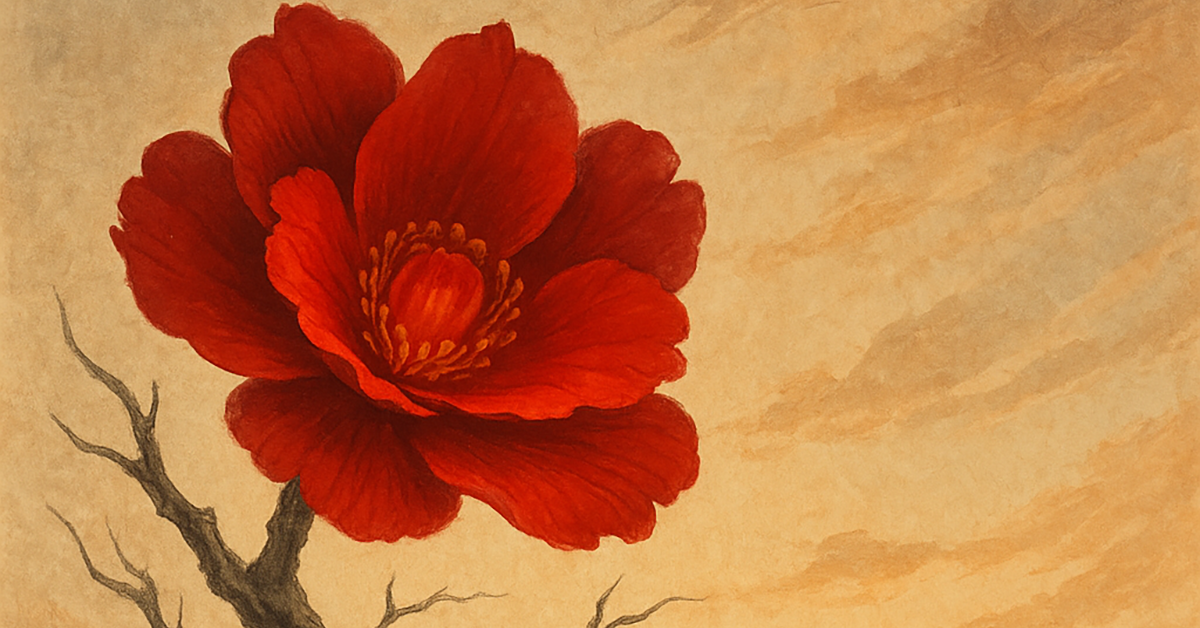 Rootless_Tree_100Verses#3・Enlarged image of the painting