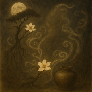 Xieyi・The Rootless Tree:100 Verses-Verse 11#503– Daoist-inspired Xieyi painting artwork