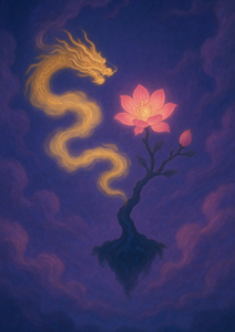 Xieyi・The Rootless Tree:100 Verses-Verse 12#573– Daoist-inspired Xieyi painting artwork