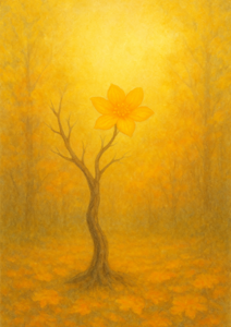 Xieyi・The Rootless Tree:100 Verses-Verse 14#585– Daoist-inspired Xieyi painting artwork