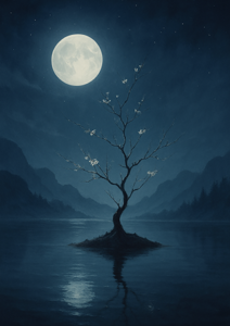 Xieyi・The Rootless Tree:100 Verses-Verse 15#303– Daoist-inspired Xieyi painting artwork