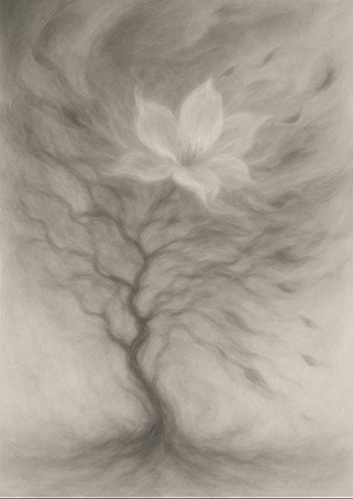 Xieyi・The Rootless Tree:100 Verses-Verse 16#372– Daoist-inspired Xieyi painting artwork