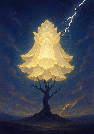 Xieyi・The Rootless Tree:100 Verses-Verse 19#478– Daoist-inspired Xieyi painting artwork