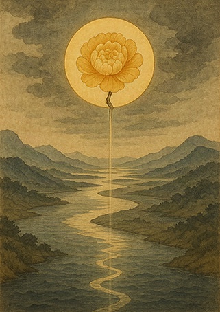 Xieyi・The Rootless Tree:100 Verses-Verse 22#457– Daoist-inspired Xieyi painting artwork