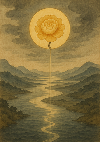 Xieyi・The Rootless Tree:100 Verses-Verse 22#457– Daoist-inspired Xieyi painting artwork