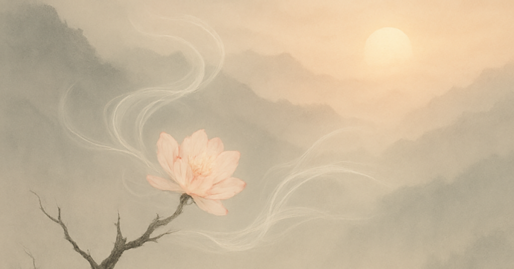 写意画・無根樹100首-第23首#533の拡大イメージ