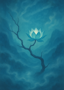 Xieyi・The Rootless Tree:100 Verses-Verse 25#555– Daoist-inspired Xieyi painting artwork