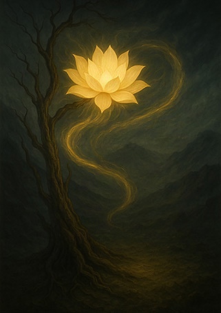 Xieyi・The Rootless Tree:100 Verses-Verse 27#470– Daoist-inspired Xieyi painting artwork