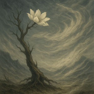 Xieyi・The Rootless Tree:100 Verses-Verse 28#512– Daoist-inspired Xieyi painting artwork