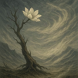 Xieyi・The Rootless Tree:100 Verses-Verse 28#512– Daoist-inspired Xieyi painting artwork