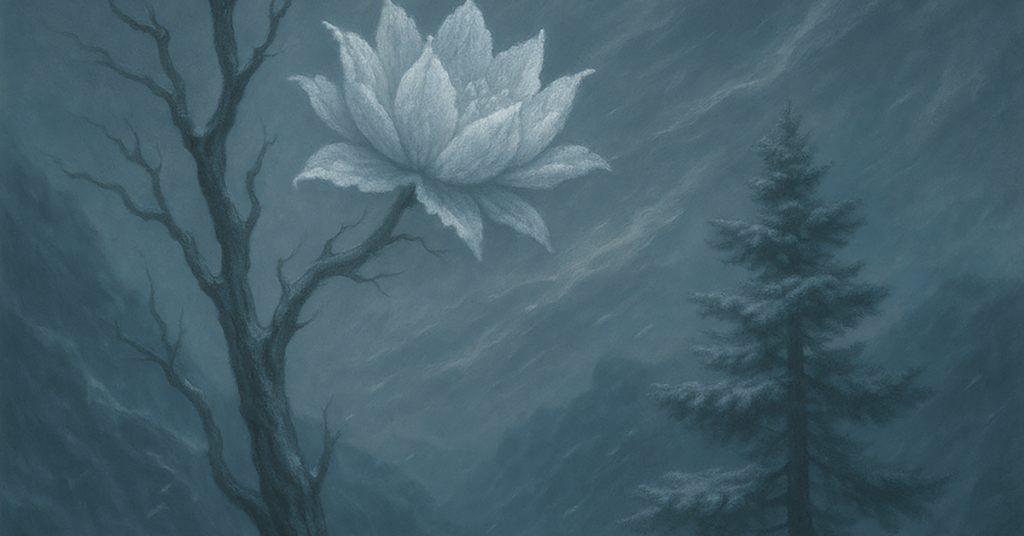 写意画・無根樹100首-第29首#523の拡大イメージ