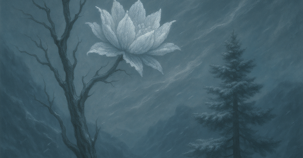 Rootless_Tree_100Verses#29・Enlarged image of the painting