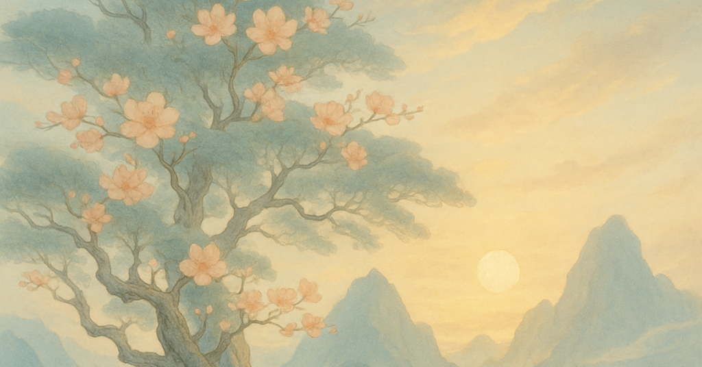 写意画・無根樹100首-第33首#290の拡大イメージ