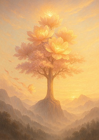 Xieyi・The Rootless Tree:100 Verses-Verse 33#347– Daoist-inspired Xieyi painting artwork