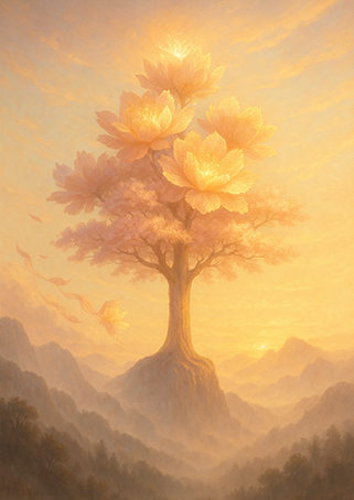 Xieyi・The Rootless Tree:100 Verses-Verse 33#347– Daoist-inspired Xieyi painting artwork