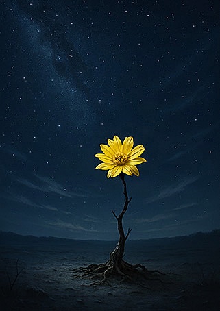 Xieyi・The Rootless Tree:100 Verses-Verse 34#412– Daoist-inspired Xieyi painting artwork