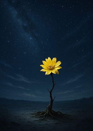 Xieyi・The Rootless Tree:100 Verses-Verse 34#412– Daoist-inspired Xieyi painting artwork