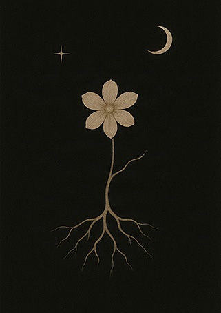 Xieyi・The Rootless Tree:100 Verses-Verse 34#435– Daoist-inspired Xieyi painting artwork