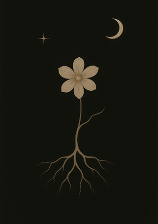 Xieyi・The Rootless Tree:100 Verses-Verse 34#435– Daoist-inspired Xieyi painting artwork