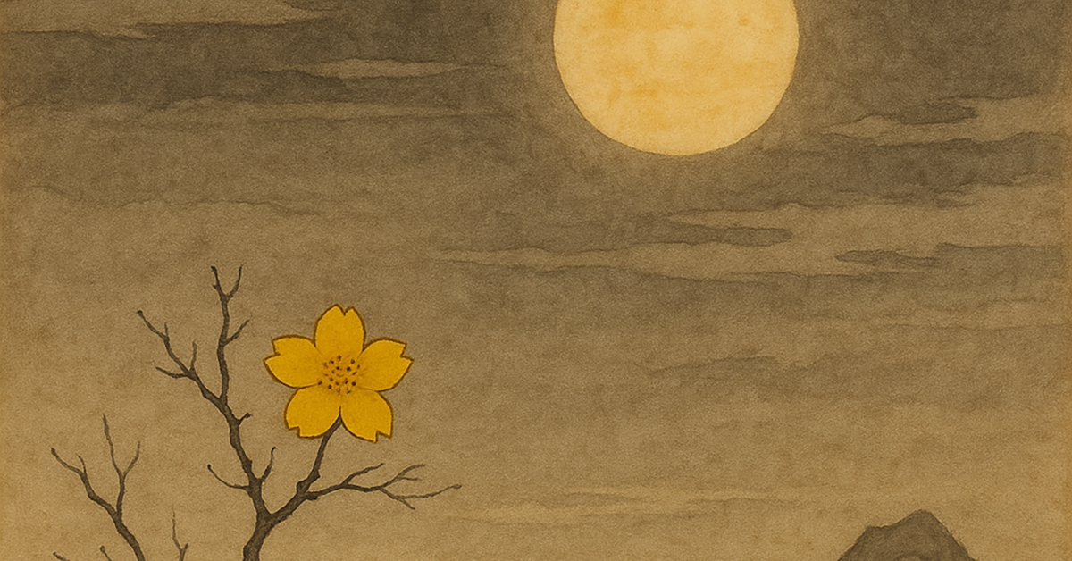 写意画・無根樹100首-第35首#313の拡大イメージ