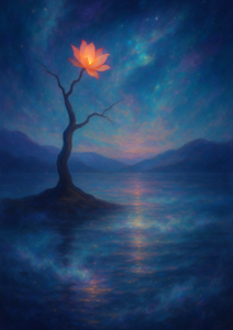 Xieyi・The Rootless Tree:100 Verses-Verse 36#495– Daoist-inspired Xieyi painting artwork